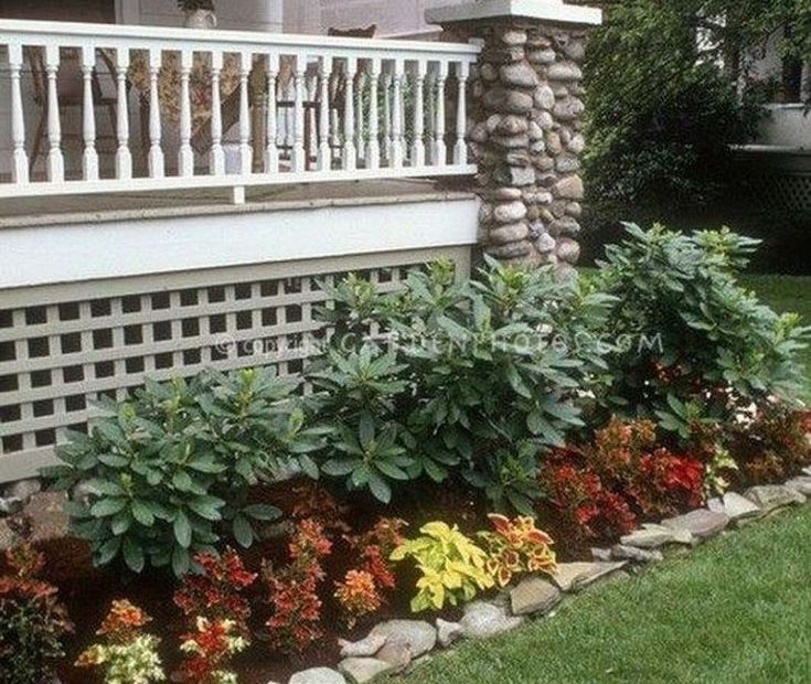 47 Beautiful Flower Beds Design Ideas For Your Front Yard | Landscaping Around  House, Front Yard Landscaping Design, Planting Flowers