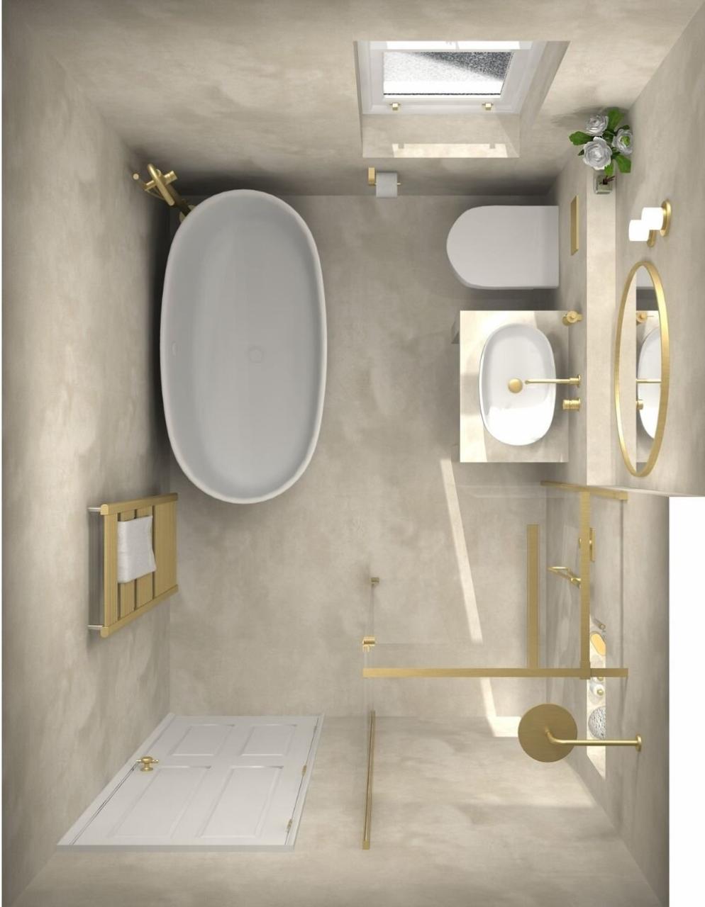 Small Bathroom Ideas With Shower And Separate Bath — Helen K Lloyd