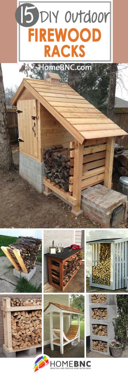 15 Best Diy Outdoor Firewood Rack Ideas And Desigs For 2022