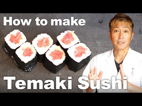 How to make Temaki Sushi - Tekkamaki (Tuna Rolls) -