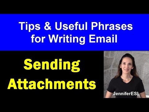 Write Better Emails in English: Sending Attachments - English with Jennifer