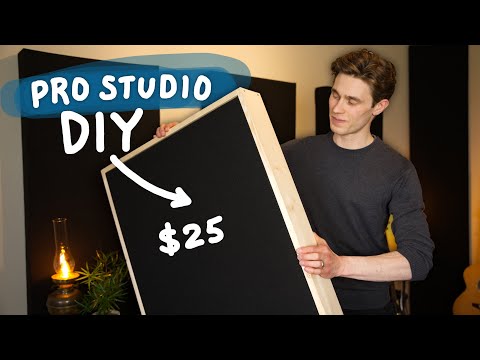 How To Make Your Own Acoustic Panels - DIY Professional Acoustic Treatment for Home Studio